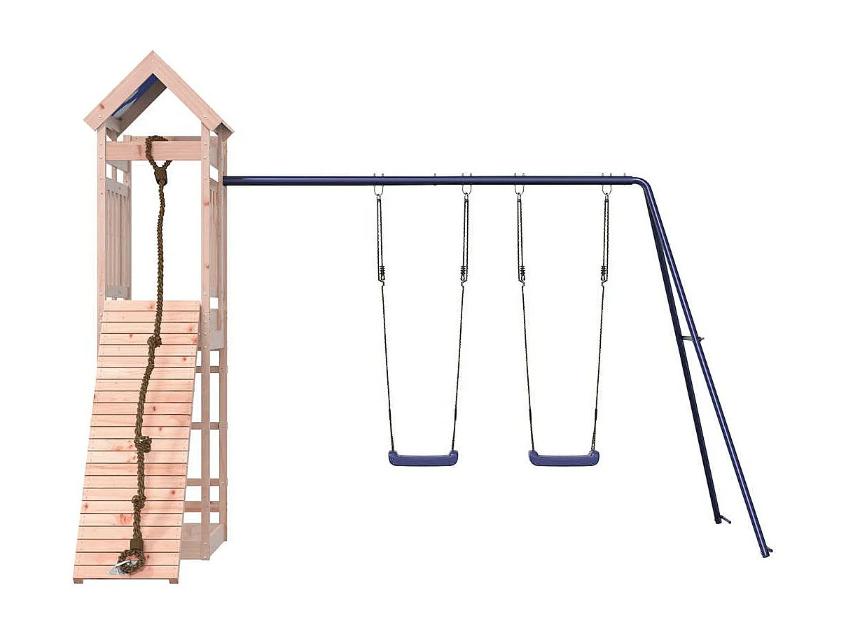 Parque infantil ao ar livre em madeira maciça Douglas