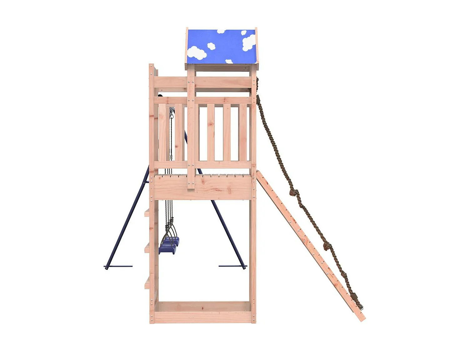 Parque infantil ao ar livre em madeira maciça Douglas