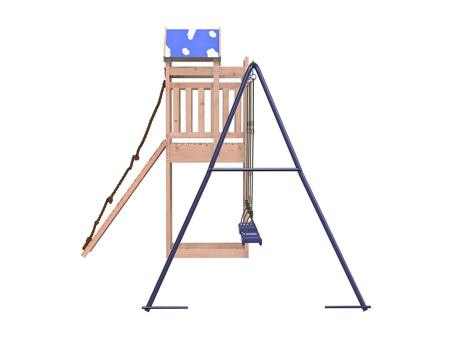 Parque infantil ao ar livre em madeira maciça Douglas