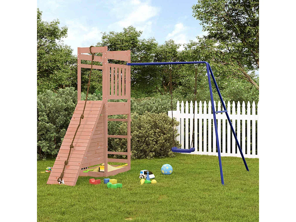 Parco giochi all'aperto in legno massello di douglas