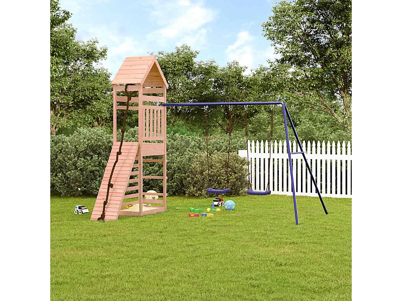 Parco giochi all'aperto in legno massello di douglas