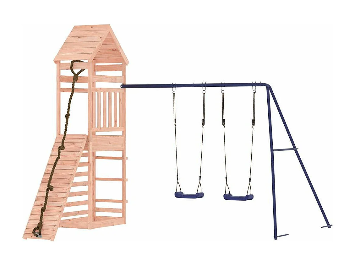 Parco giochi all'aperto in legno massello di douglas