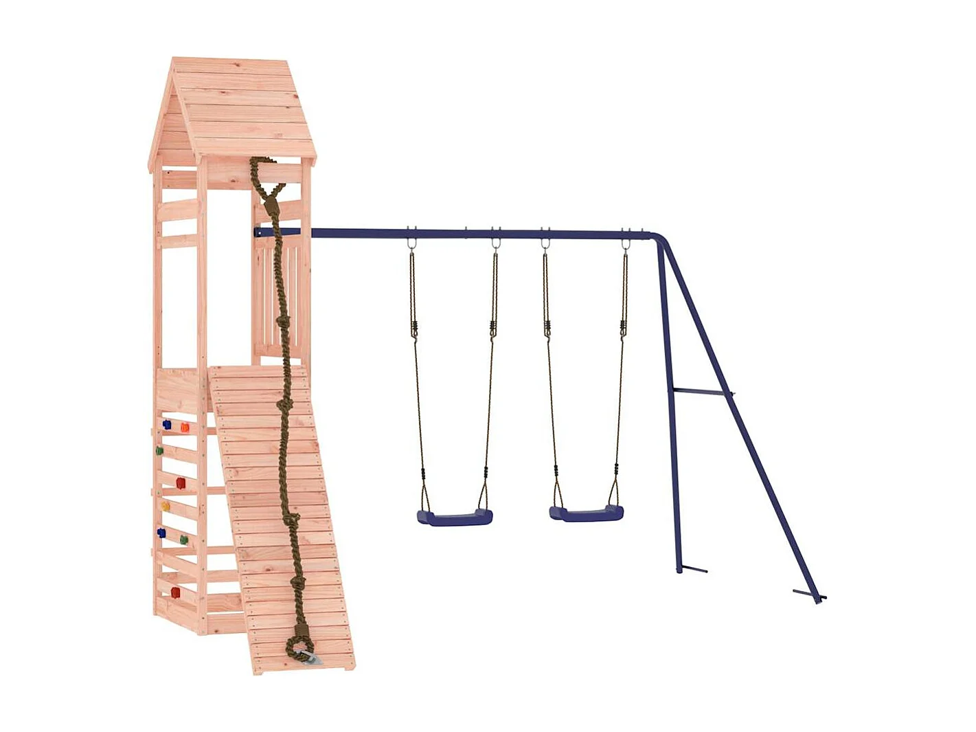 Parco giochi all'aperto in legno massello di douglas