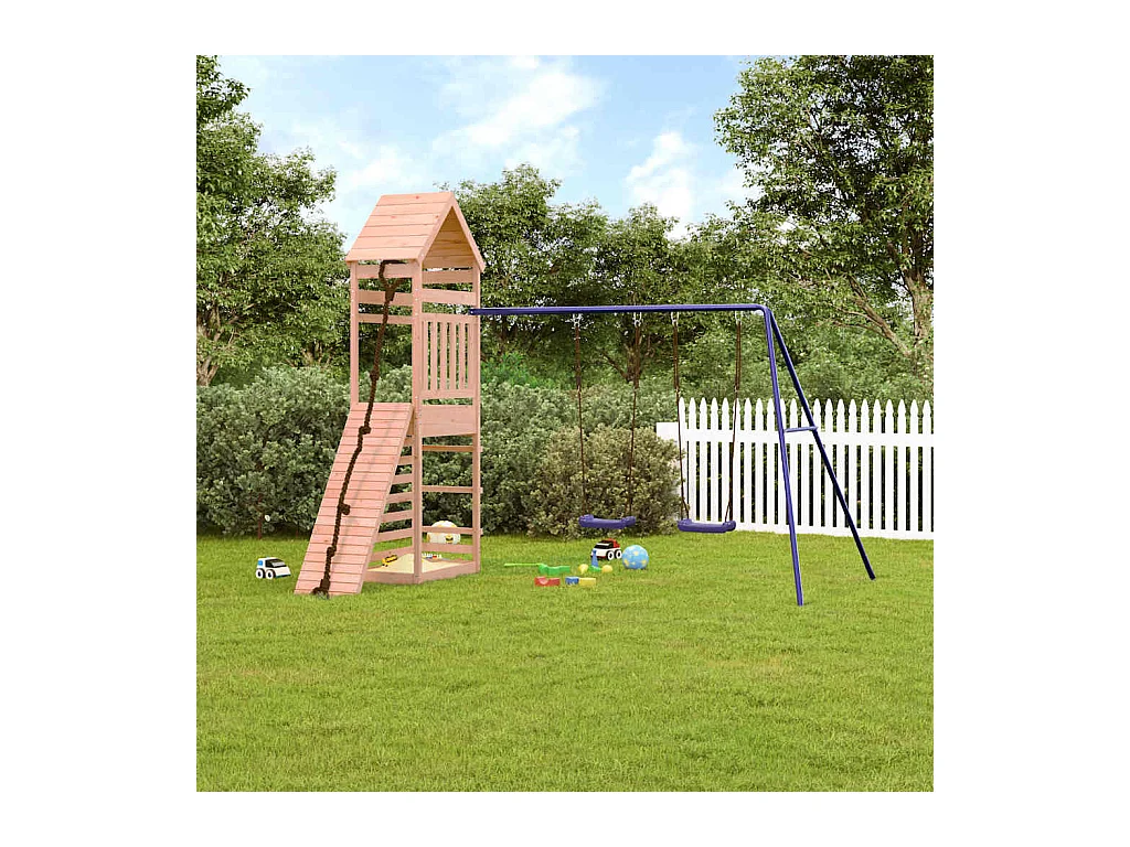 Parco giochi all'aperto in legno massello di douglas