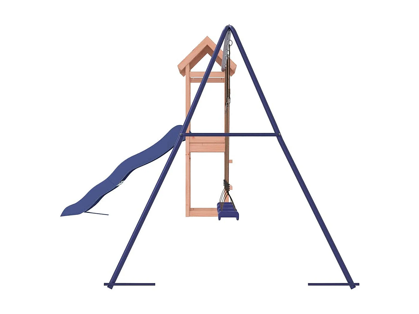 Parque infantil al aire libre de madera maciza douglas