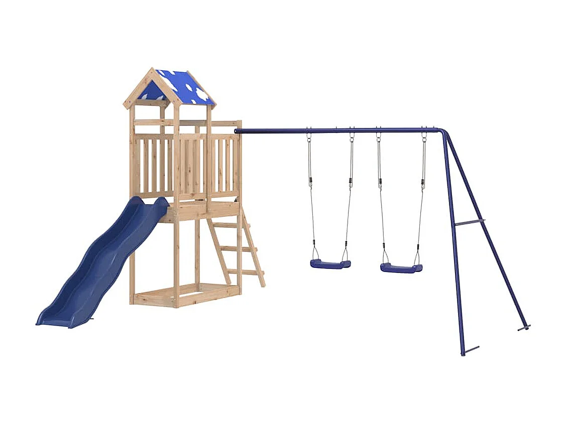 Parque infantil exterior em madeira de pinho maciça