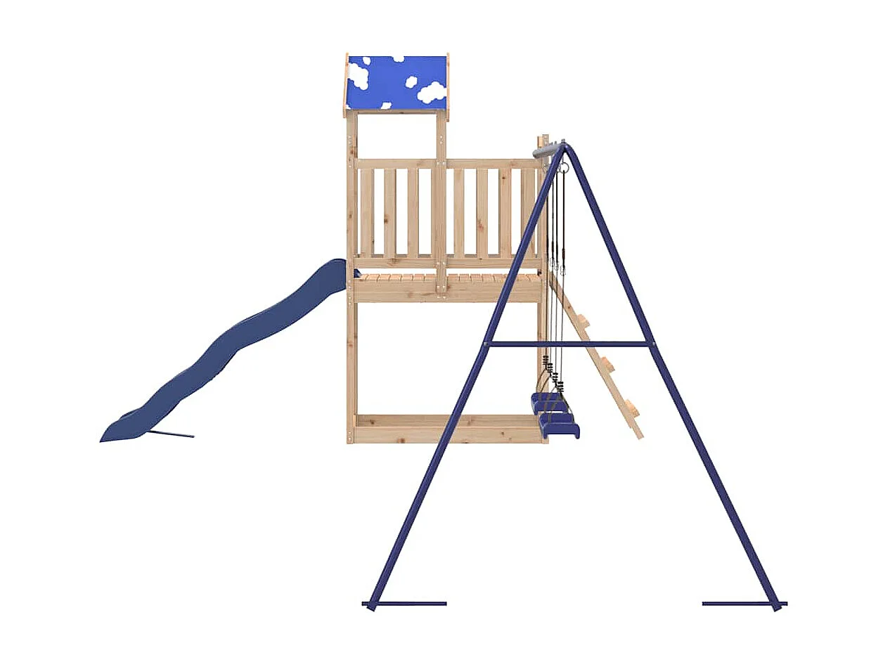 Parque infantil exterior em madeira de pinho maciça
