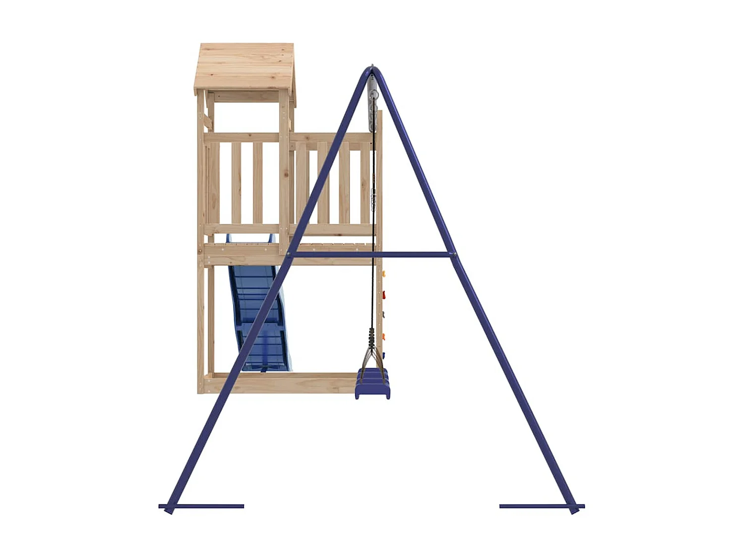 Outdoor-Spielplatz aus massivem Kiefernholz