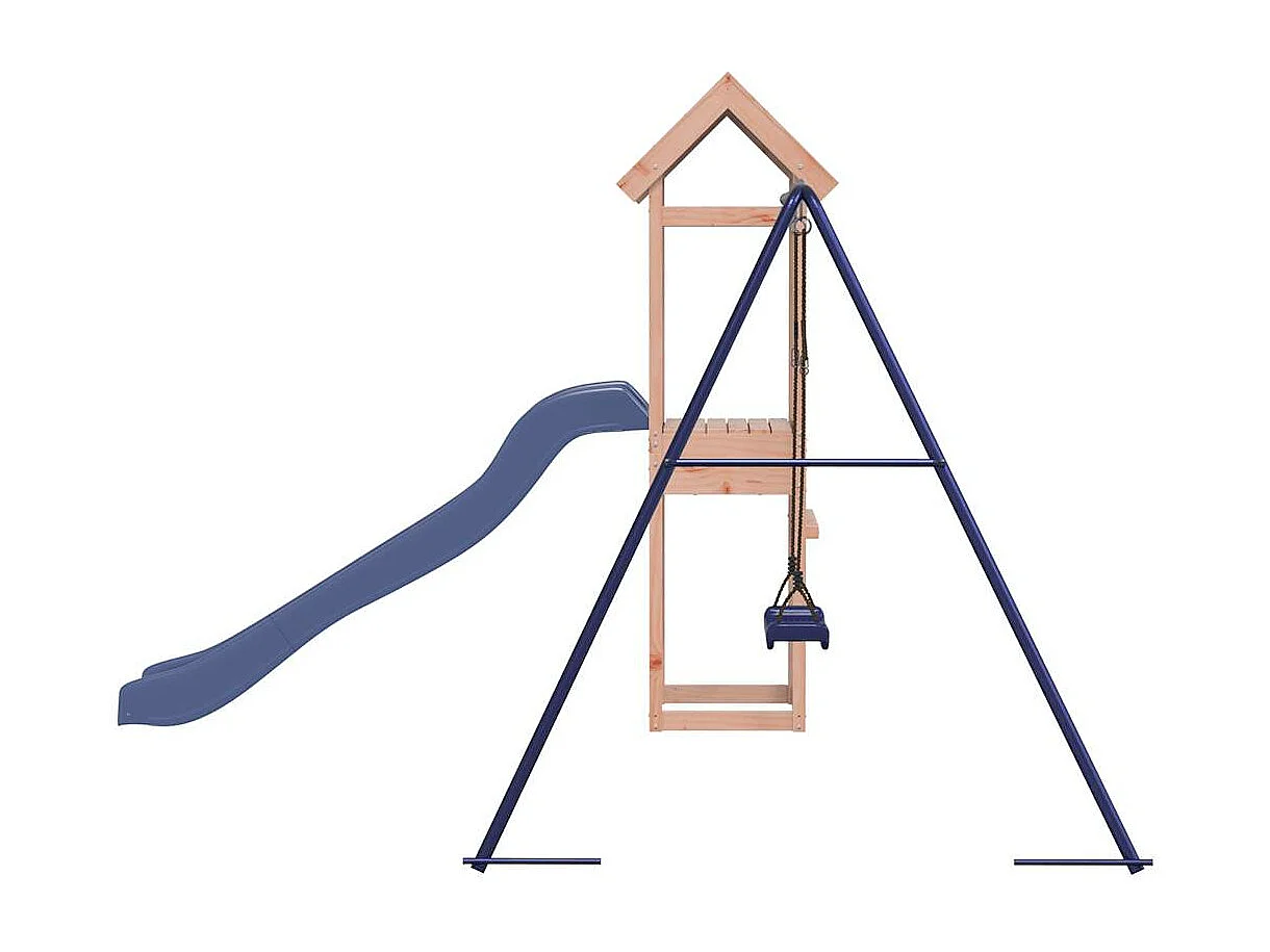 Parque infantil ao ar livre em madeira maciça Douglas