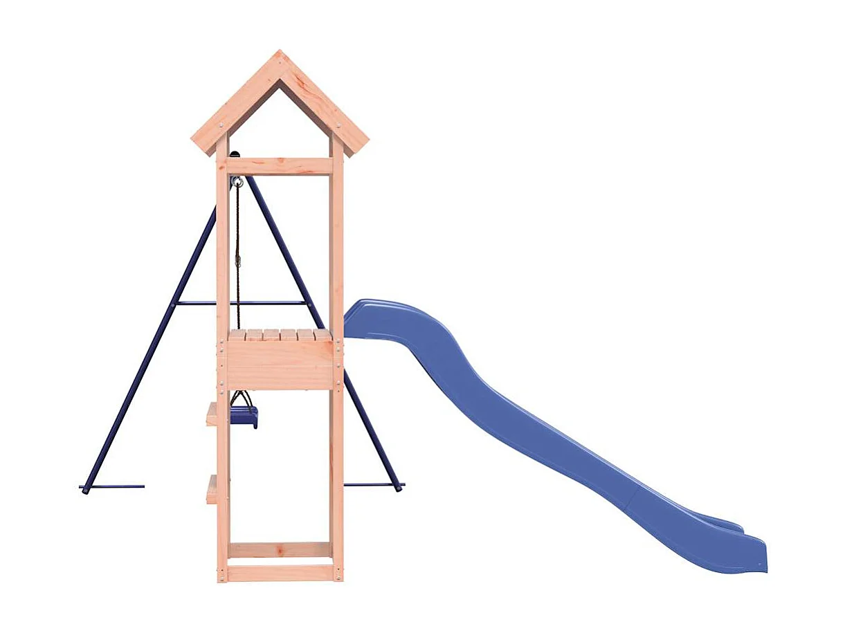 Parque infantil ao ar livre em madeira maciça Douglas