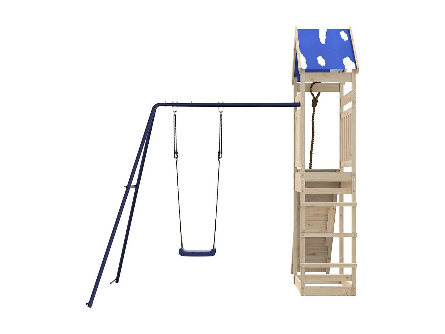 Parque infantil exterior em madeira de pinho maciça
