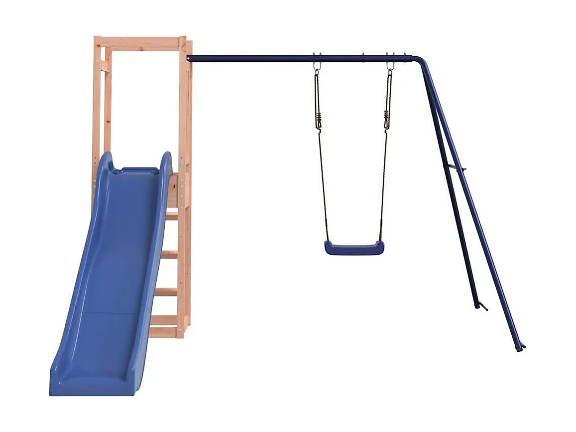 Parque infantil al aire libre de madera maciza douglas