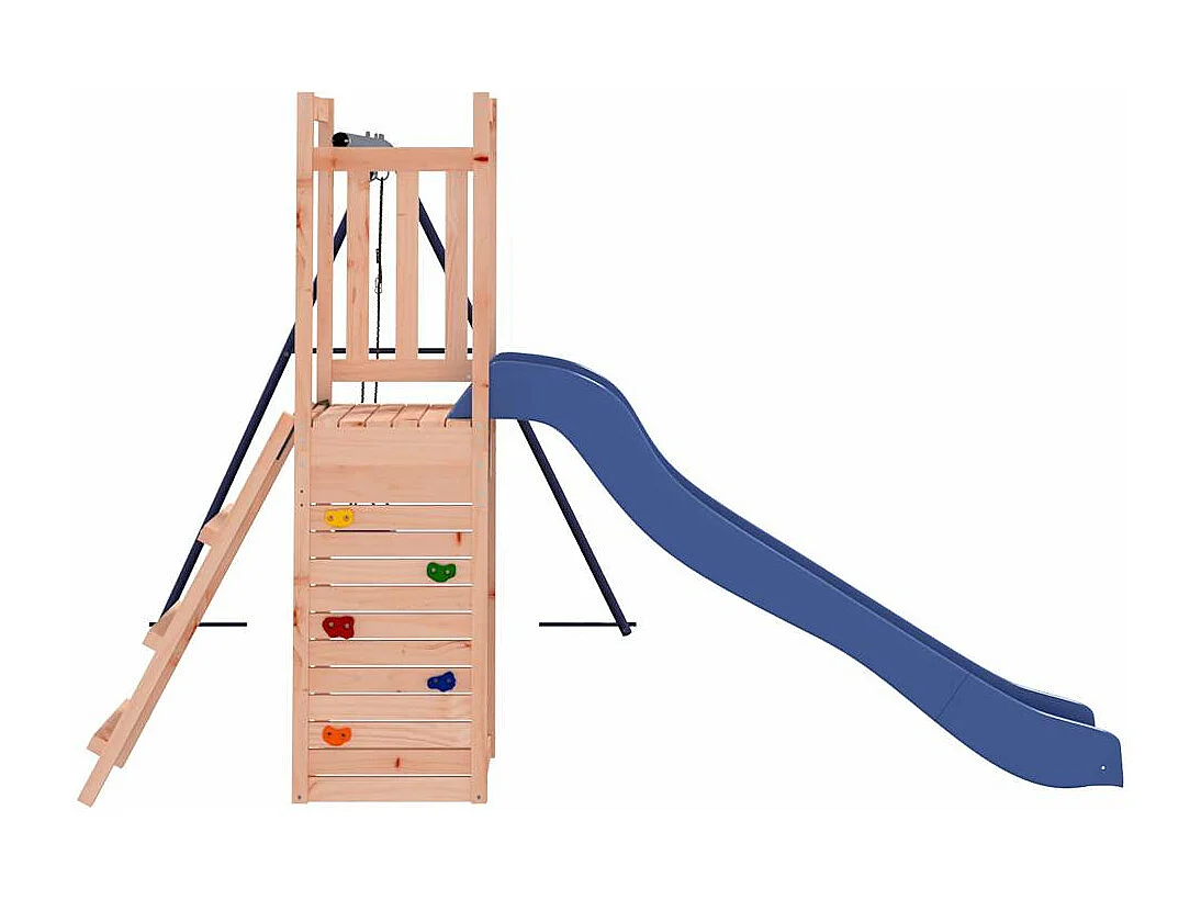 Parque infantil al aire libre de madera maciza douglas