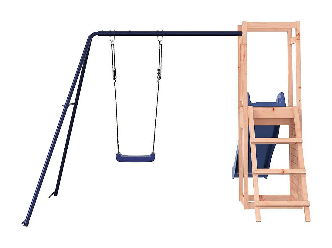 Parque infantil al aire libre de madera maciza douglas