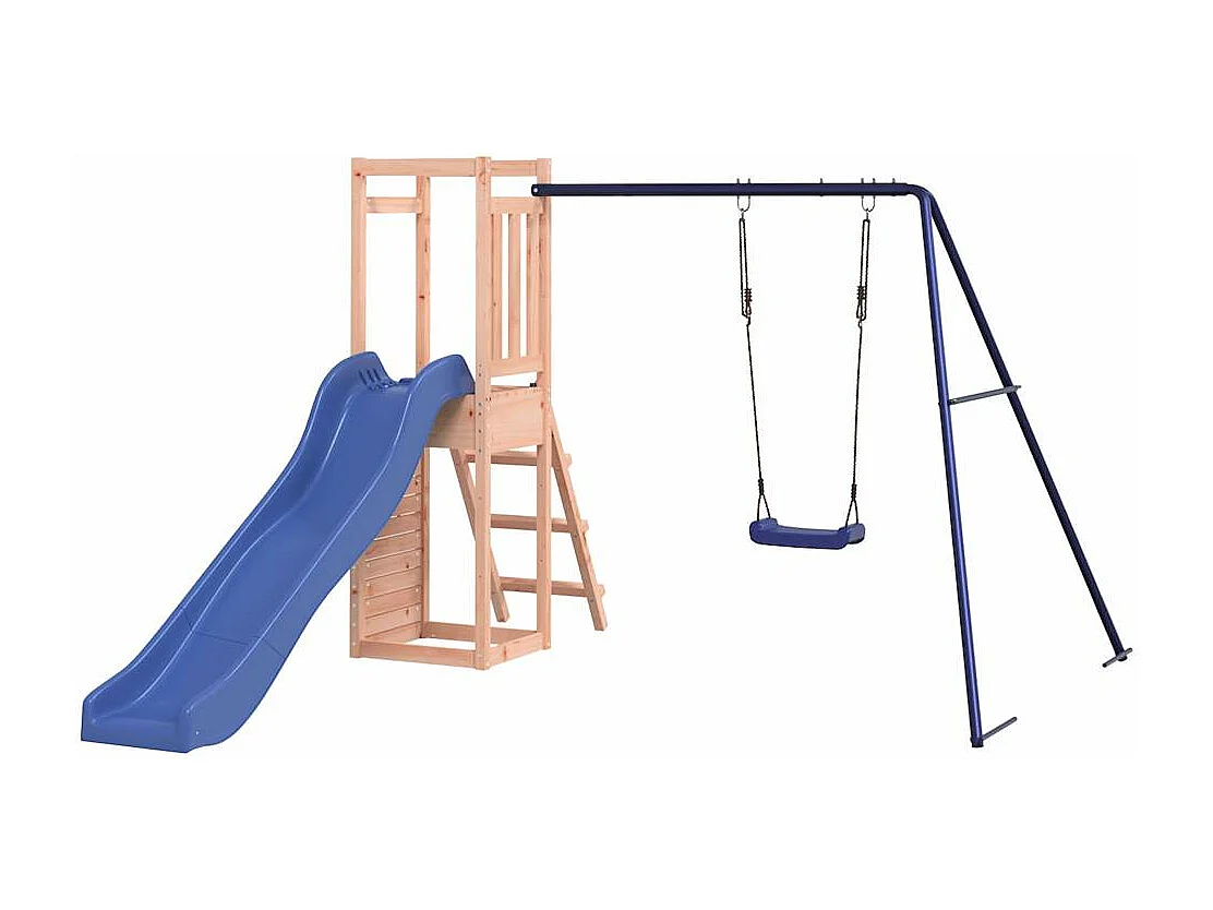 Parque infantil al aire libre de madera maciza douglas