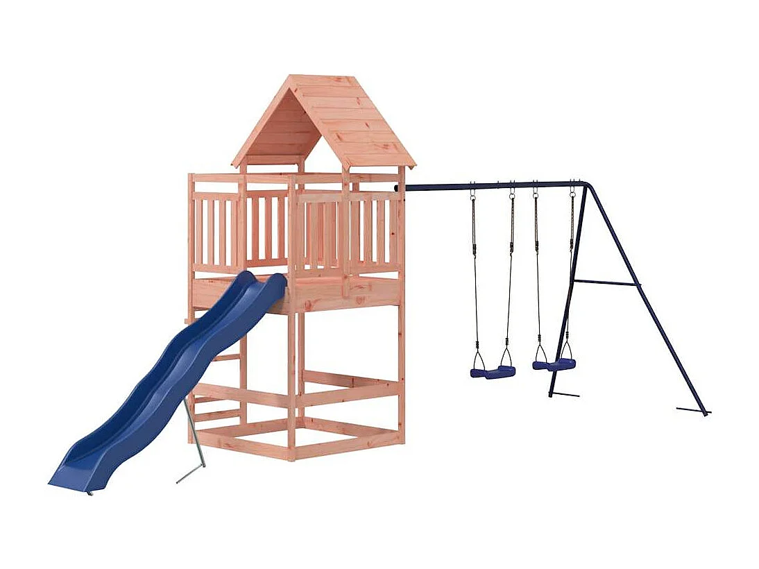 Parco giochi all'aperto in legno massello di douglas