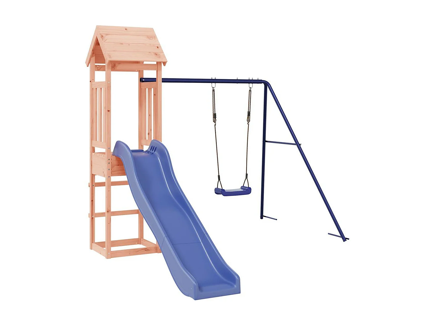 Parque infantil ao ar livre em madeira maciça Douglas