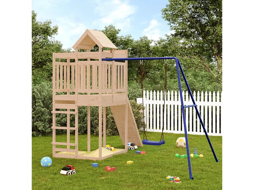 Aire de jeux d'extérieur bois de pin massif