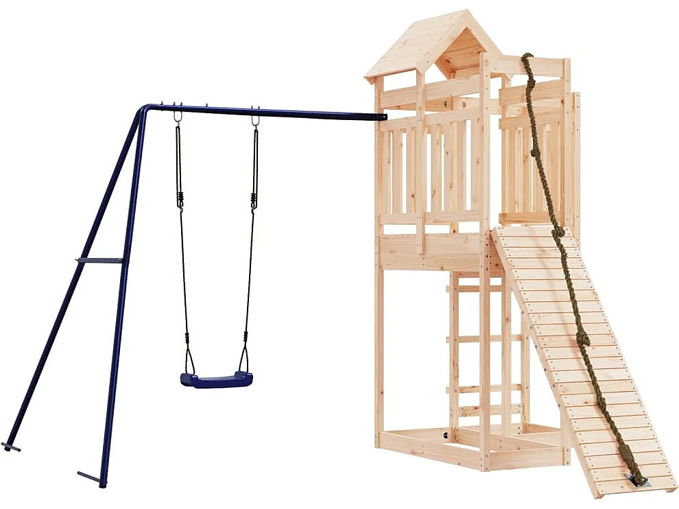 Aire de jeux d'extérieur bois de pin massif