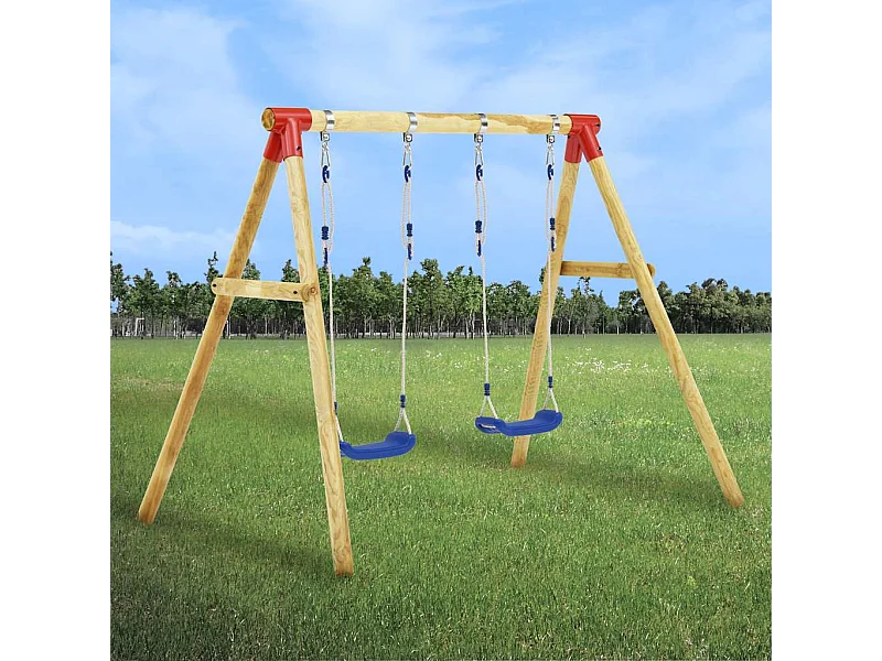 Altalena 230x130x166 cm in legno di pino