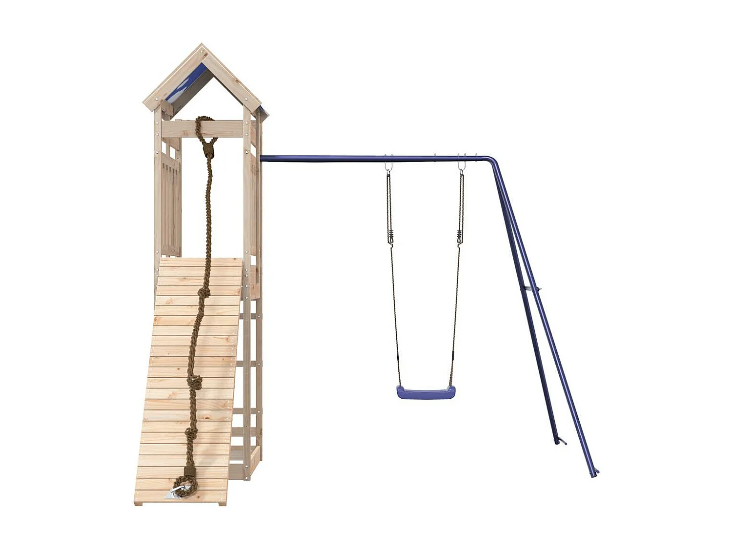 Parque infantil exterior em madeira de pinho maciça