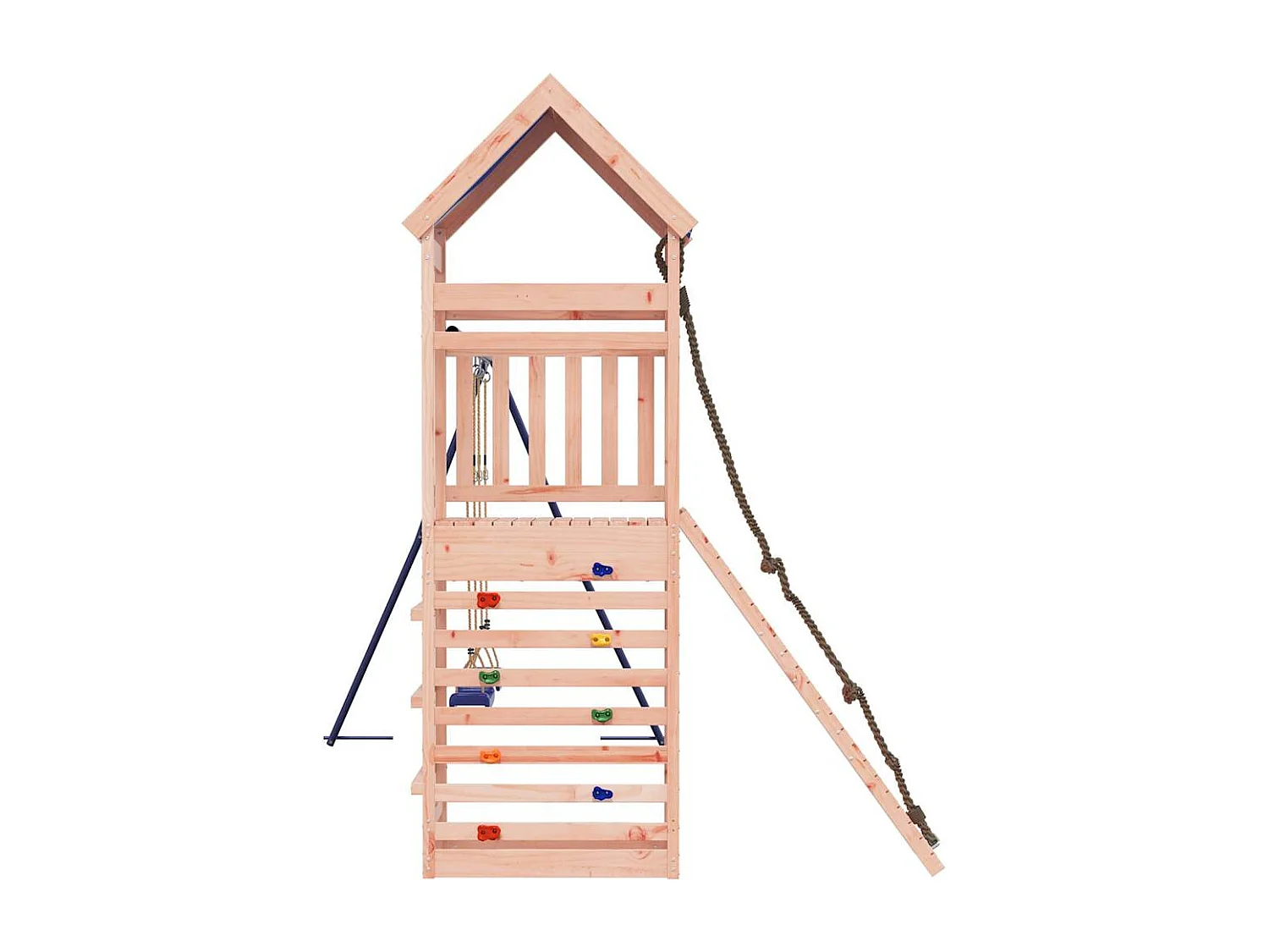 Parque infantil ao ar livre em madeira maciça Douglas