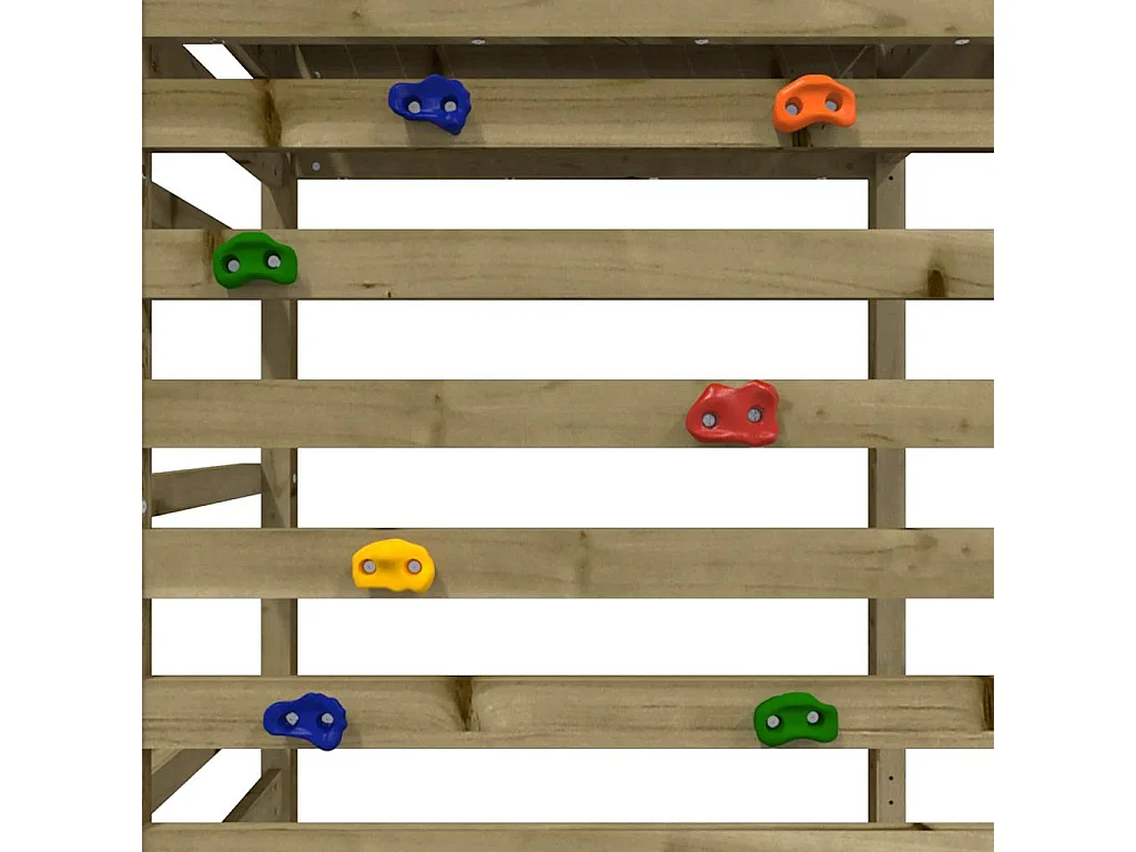 Parco giochi all'aperto in legno di pino impregnato