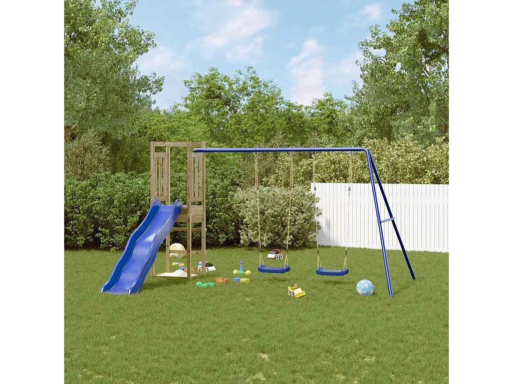 Aire de jeux d'extérieur bois de pin imprégné