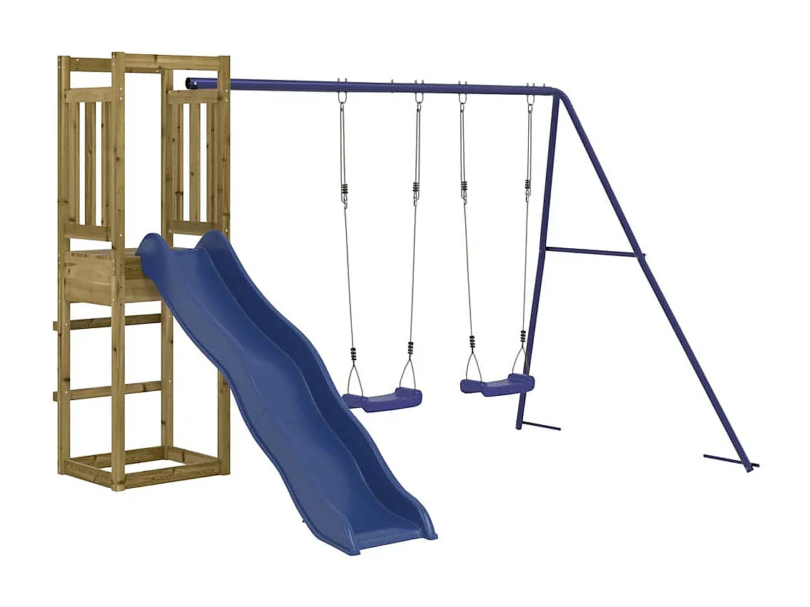 Aire de jeux d'extérieur bois de pin imprégné