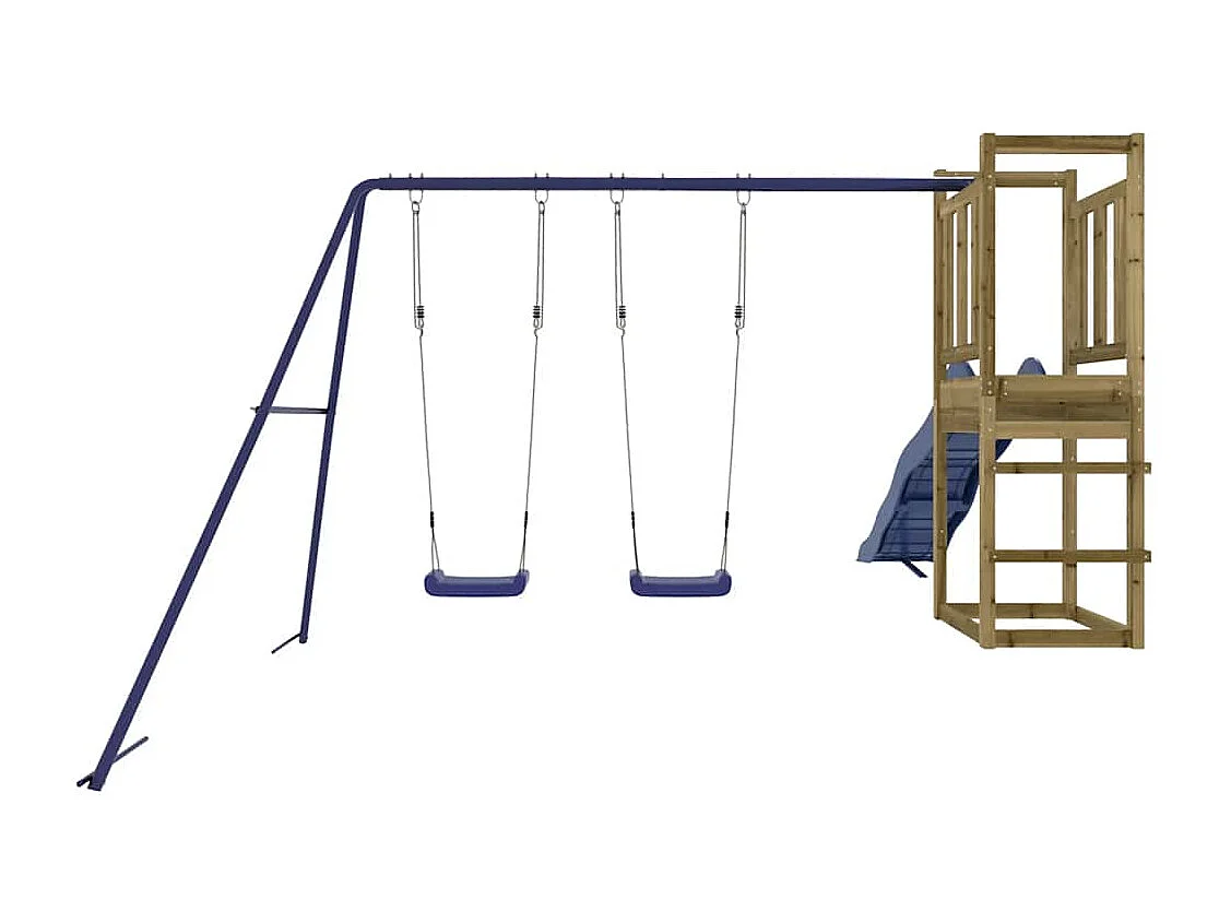 Aire de jeux d'extérieur bois de pin imprégné