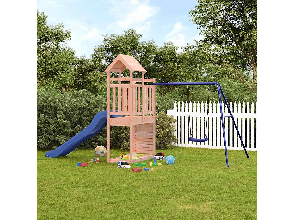 Parco giochi all'aperto in legno massello di douglas