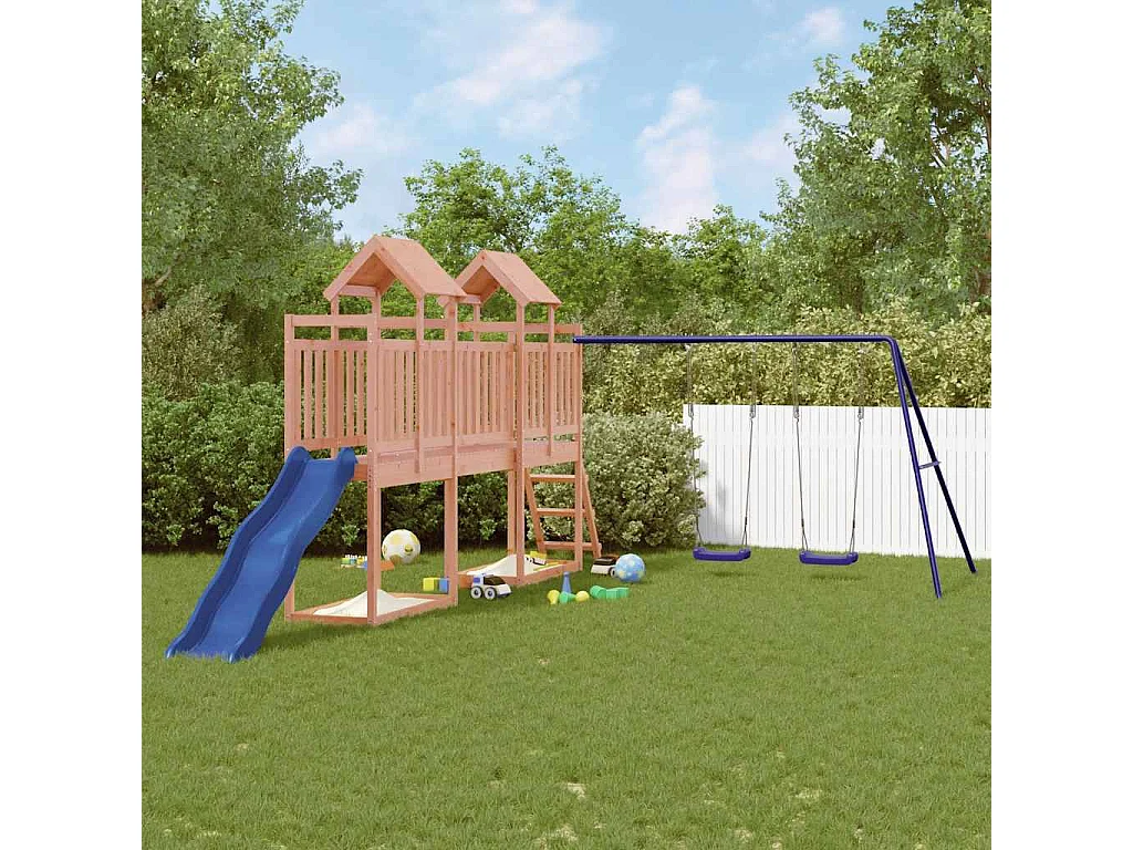 Aire de jeux d'extérieur bois massif de douglas