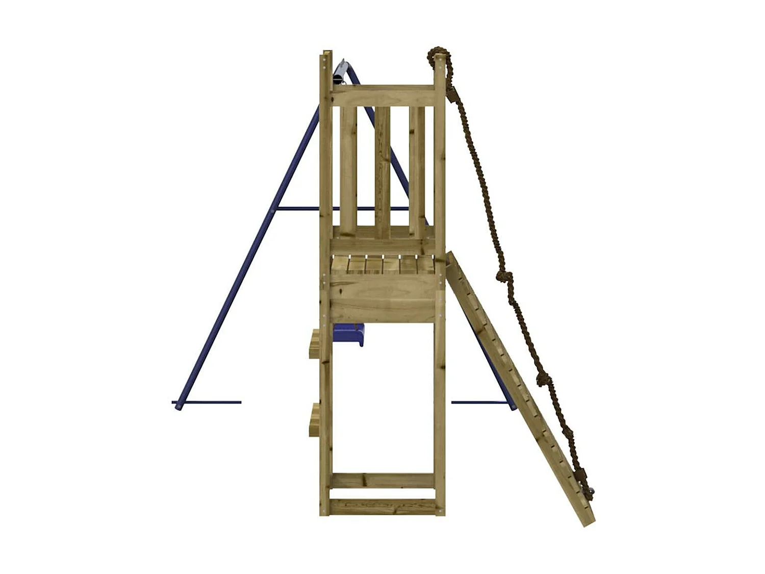 Parque infantil exterior em madeira de pinho impregnada