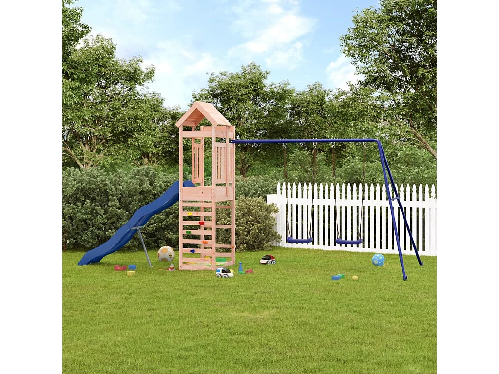 Parco giochi all'aperto in legno massello di douglas