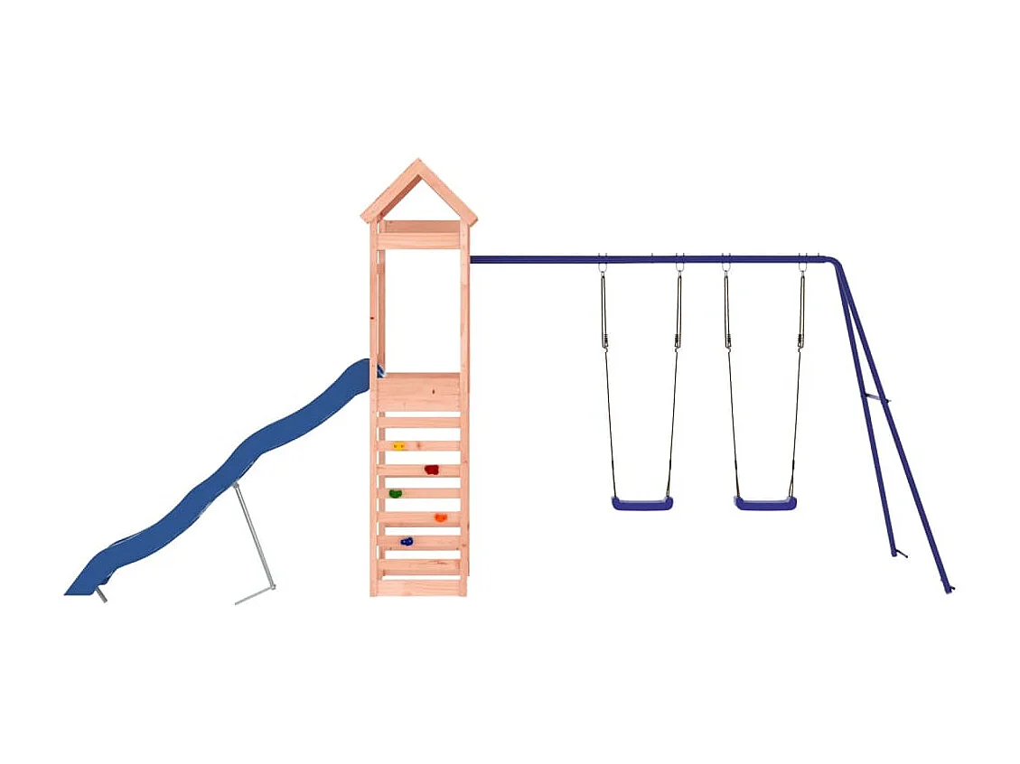 Parco giochi all'aperto in legno massello di douglas