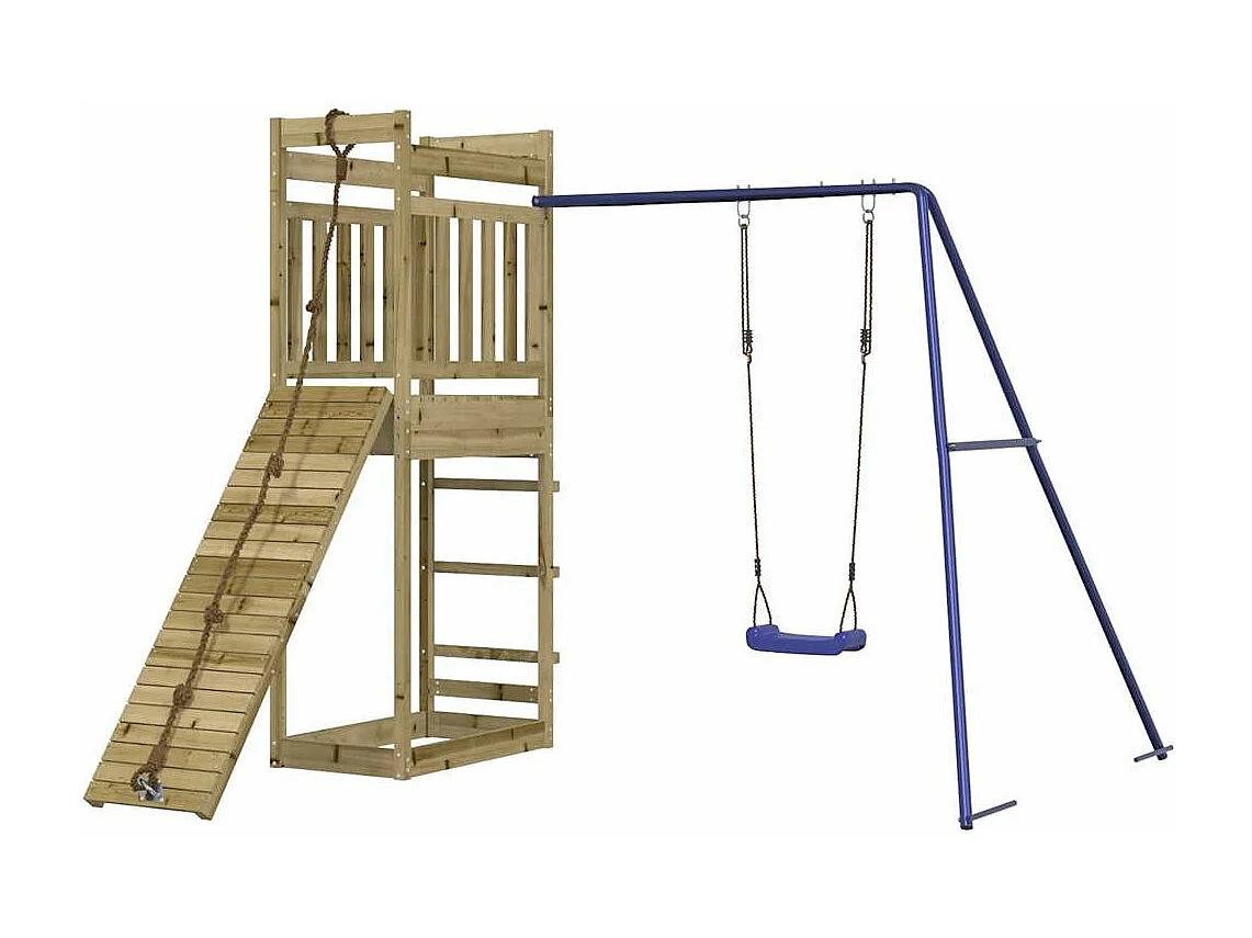 Aire de jeux d'extérieur bois de pin imprégné