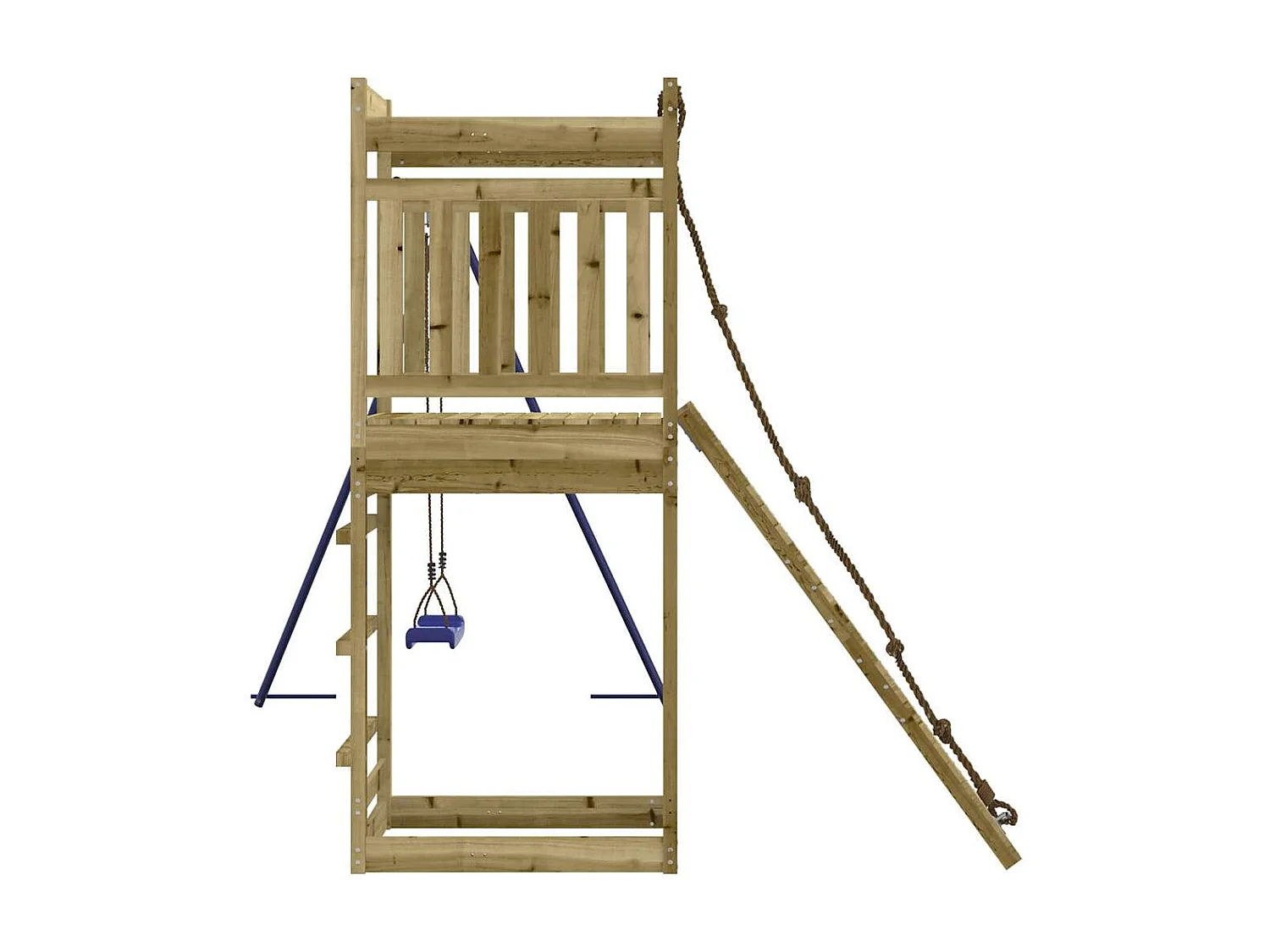 Outdoor-Spielplatz aus imprägniertem Kiefernholz