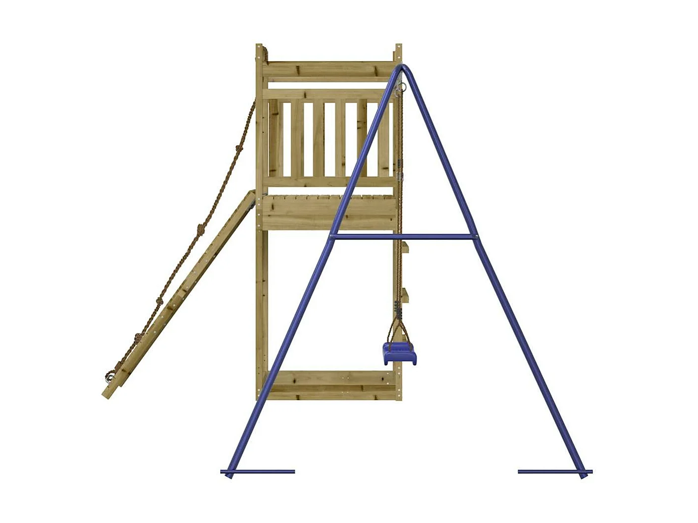Outdoor-Spielplatz aus imprägniertem Kiefernholz