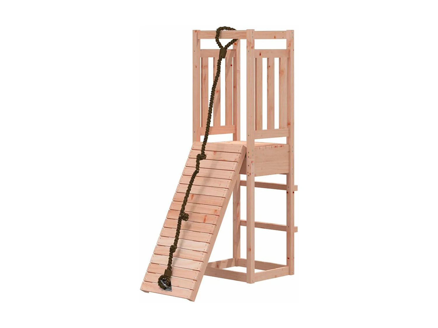 Casetta da gioco con parete da arrampicata in legno massello Douglas