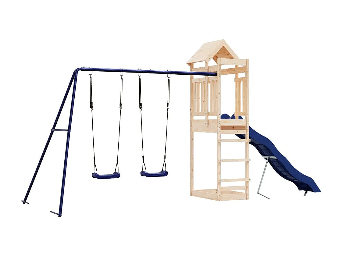 Aire de jeux d'extérieur bois de pin massif