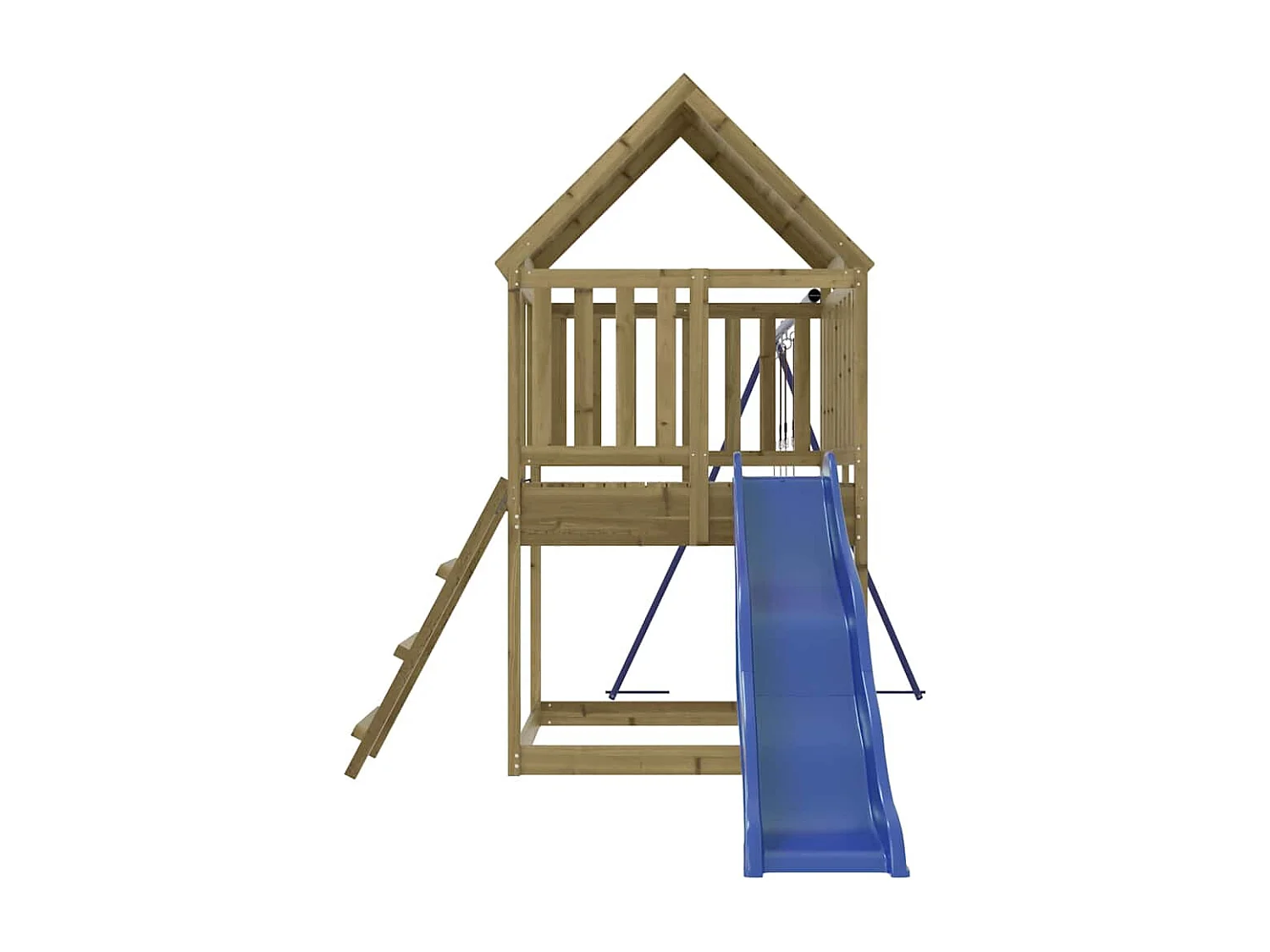 Outdoor-Spielplatz aus imprägniertem Kiefernholz