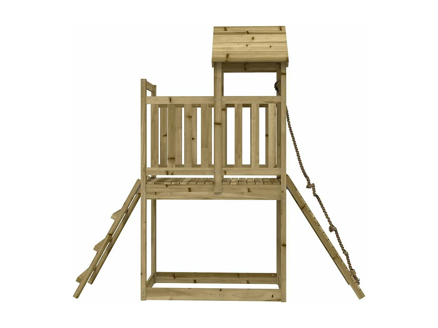 Maisonnette de jeu avec mur d'escalade bois de pin imprégné