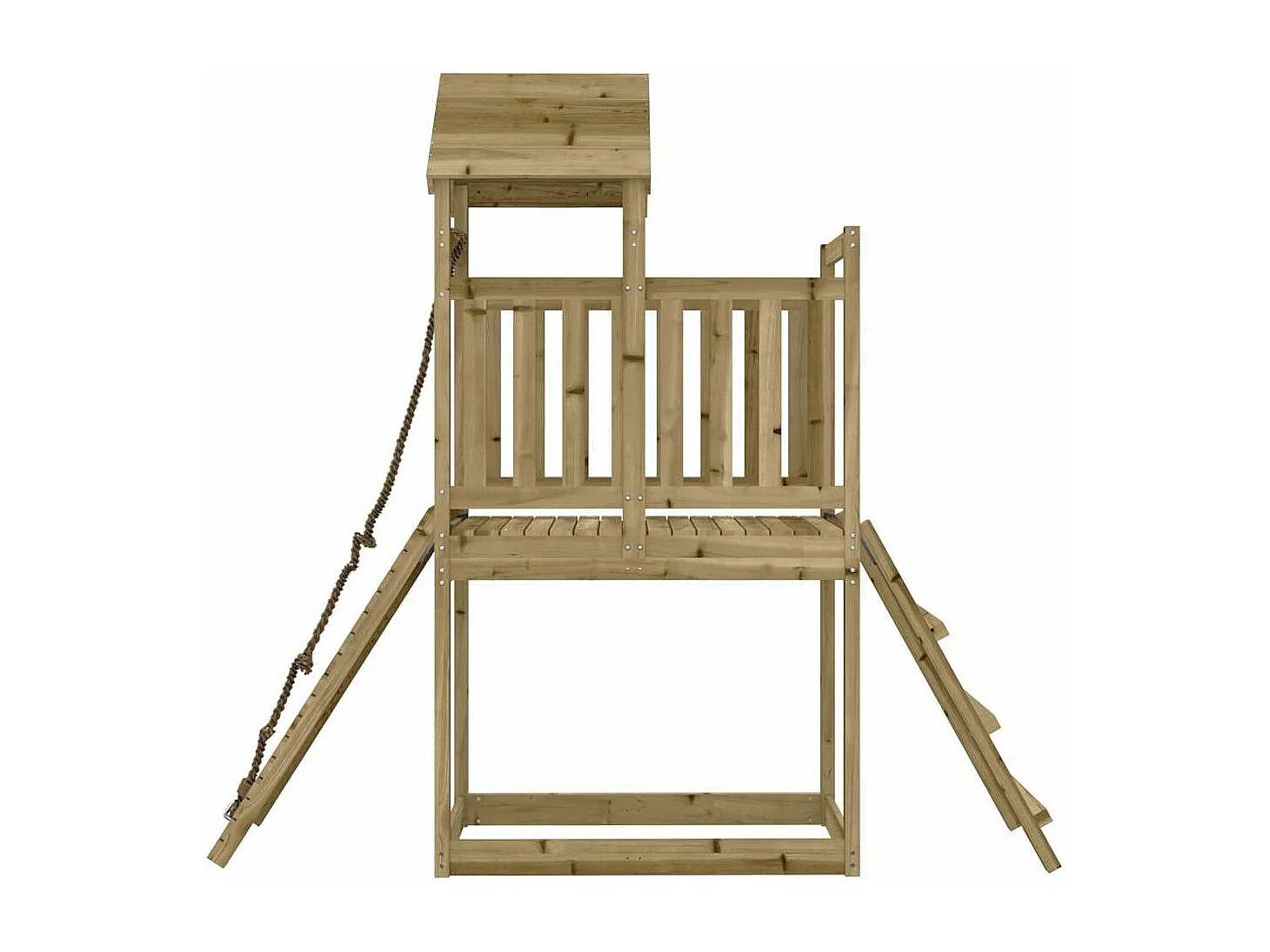 Maisonnette de jeu avec mur d'escalade bois de pin imprégné