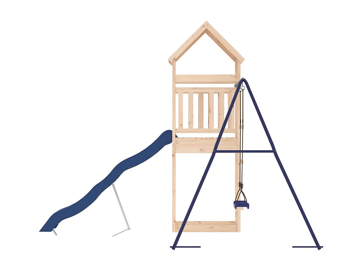 Parque infantil exterior em madeira de pinho maciça