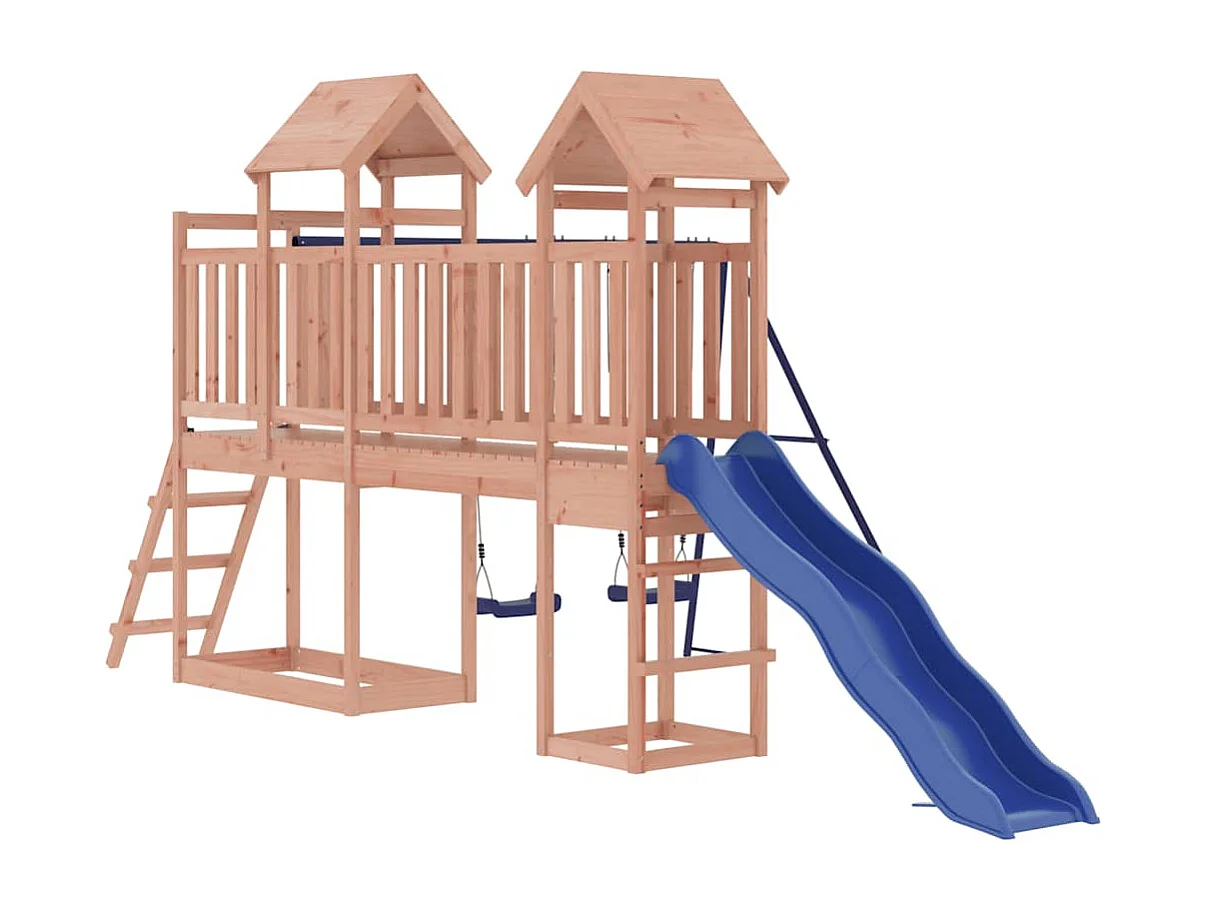 Parque infantil ao ar livre em madeira maciça Douglas