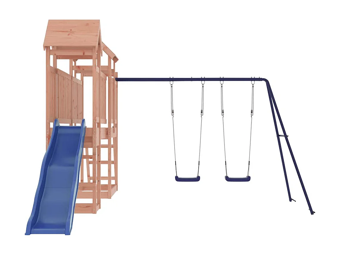 Parque infantil ao ar livre em madeira maciça Douglas