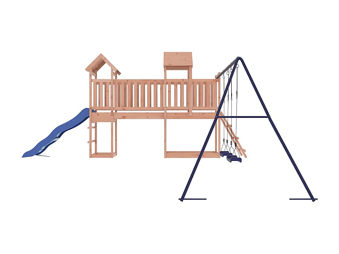 Parque infantil ao ar livre em madeira maciça Douglas