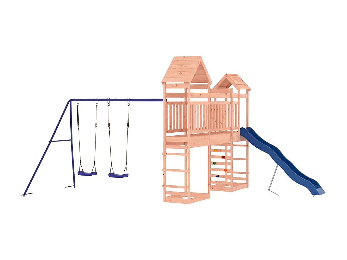 Parco giochi all'aperto in legno massello di douglas