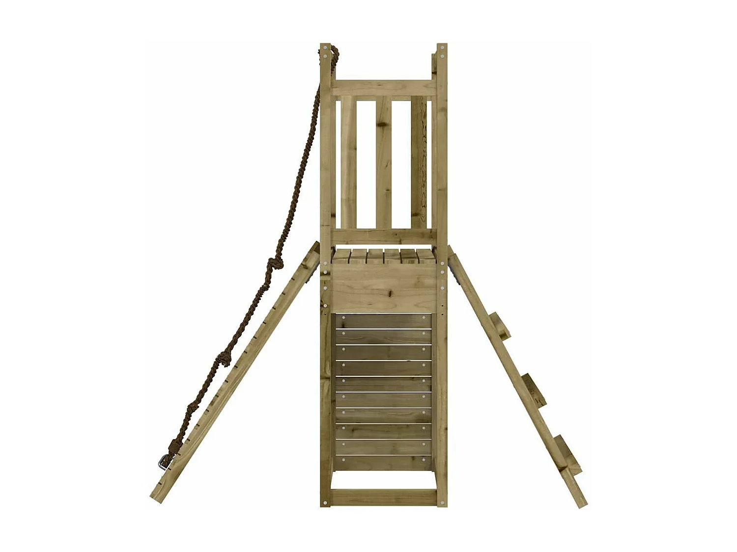 Parque infantil exterior fabricado en madera de pino impregnado