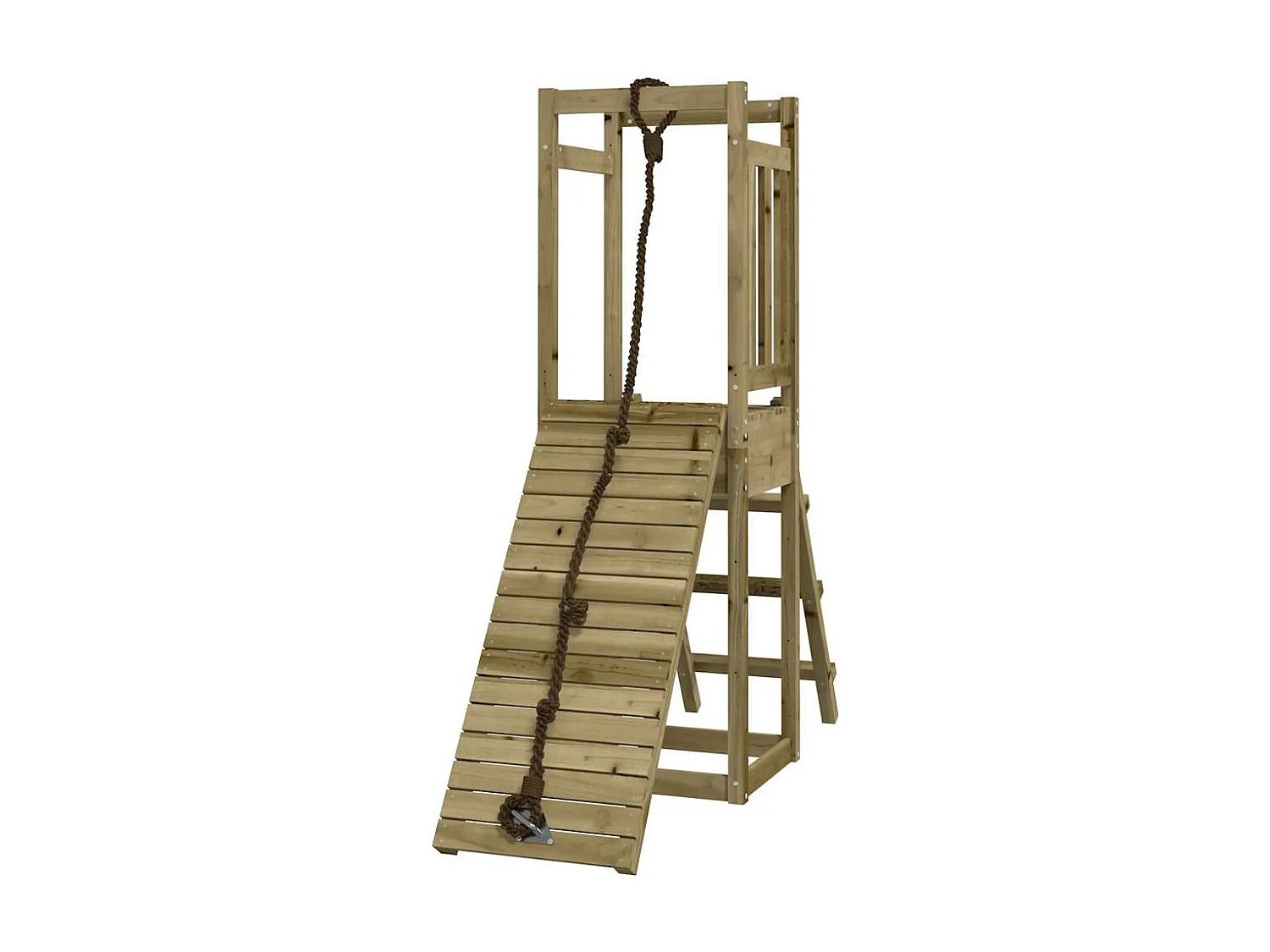 Parque infantil exterior fabricado en madera de pino impregnado